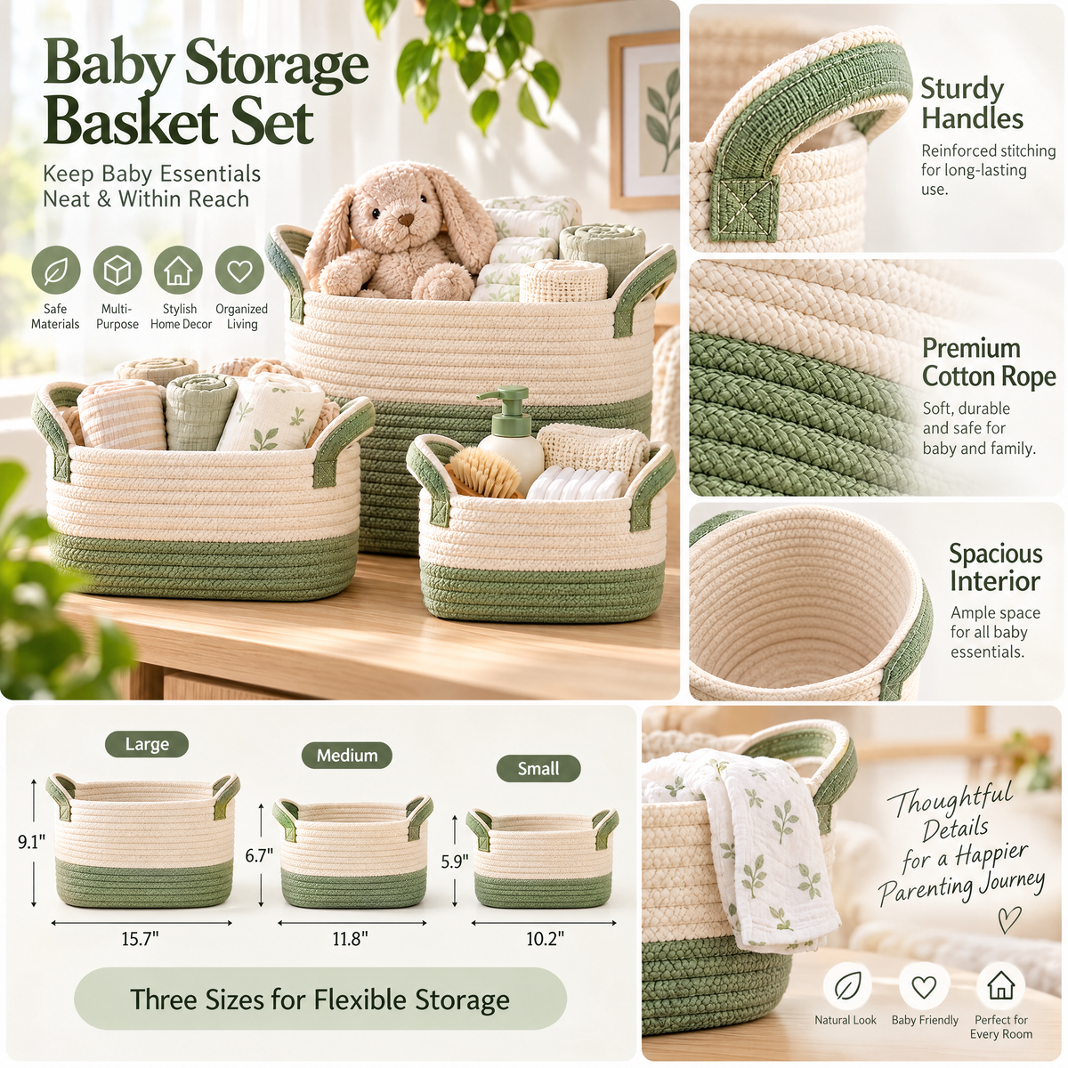 Baby Storage Basket Set