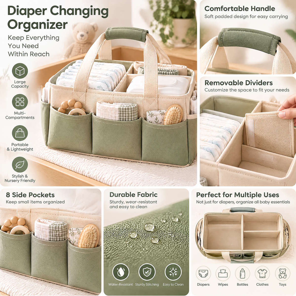Diaper Changing Organizer