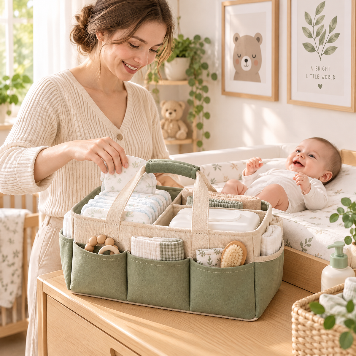 Diaper Changing Organizer